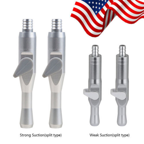 5*Dental Saliva Ejector Suction Tips Adaptor Valve HVE/SE Universal Strong/Weak
