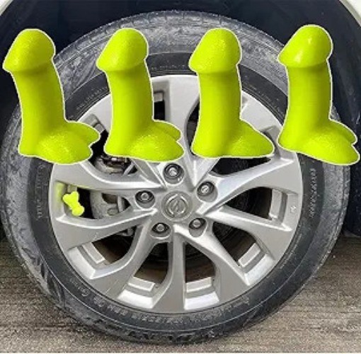 Glow in The Dark Tire Valve Stem Caps for Cars Bikes Motorcycles Color: Yellow