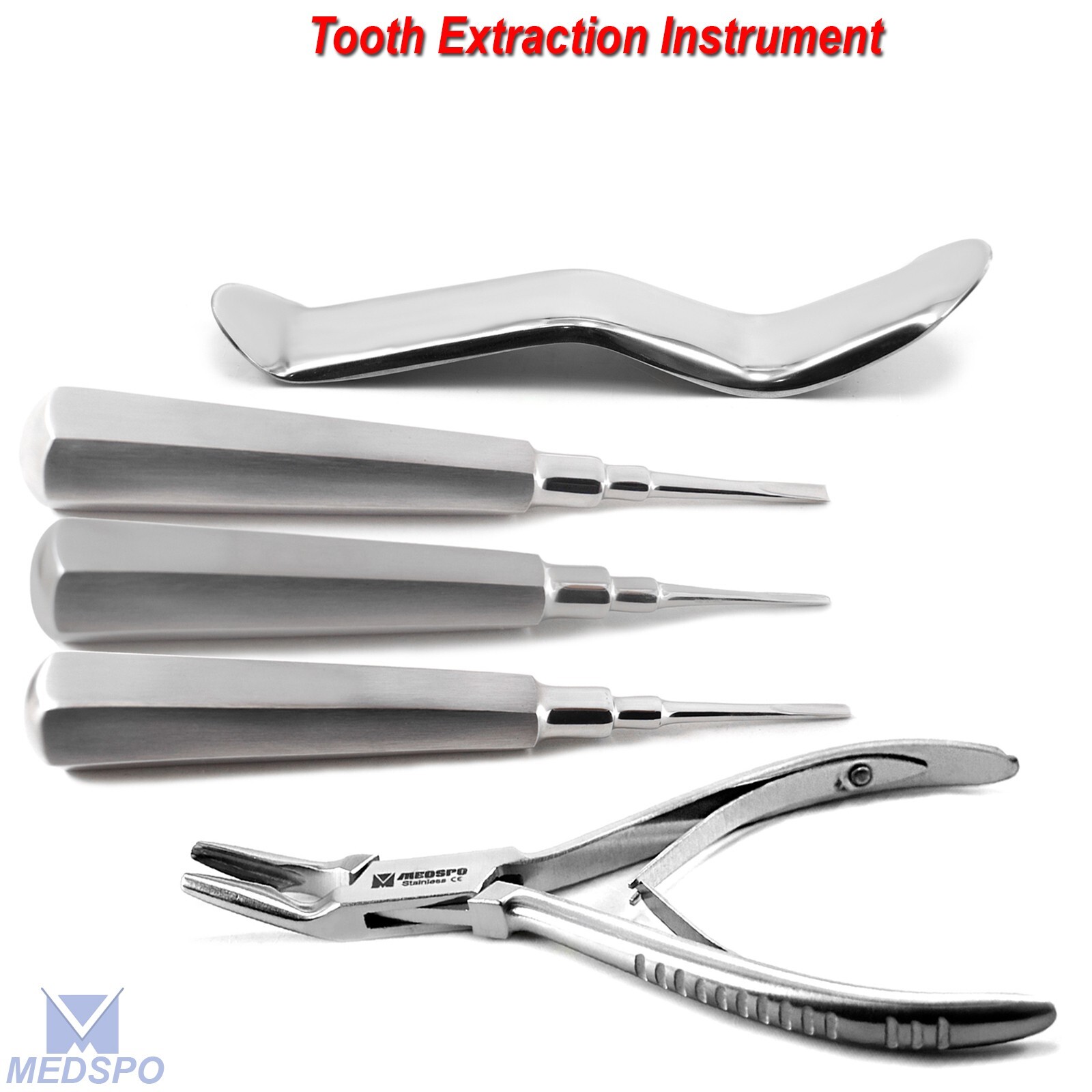 Basic Tooth Extraction Kit Coupland Dental Extracting Elevators Rongeur Pliers