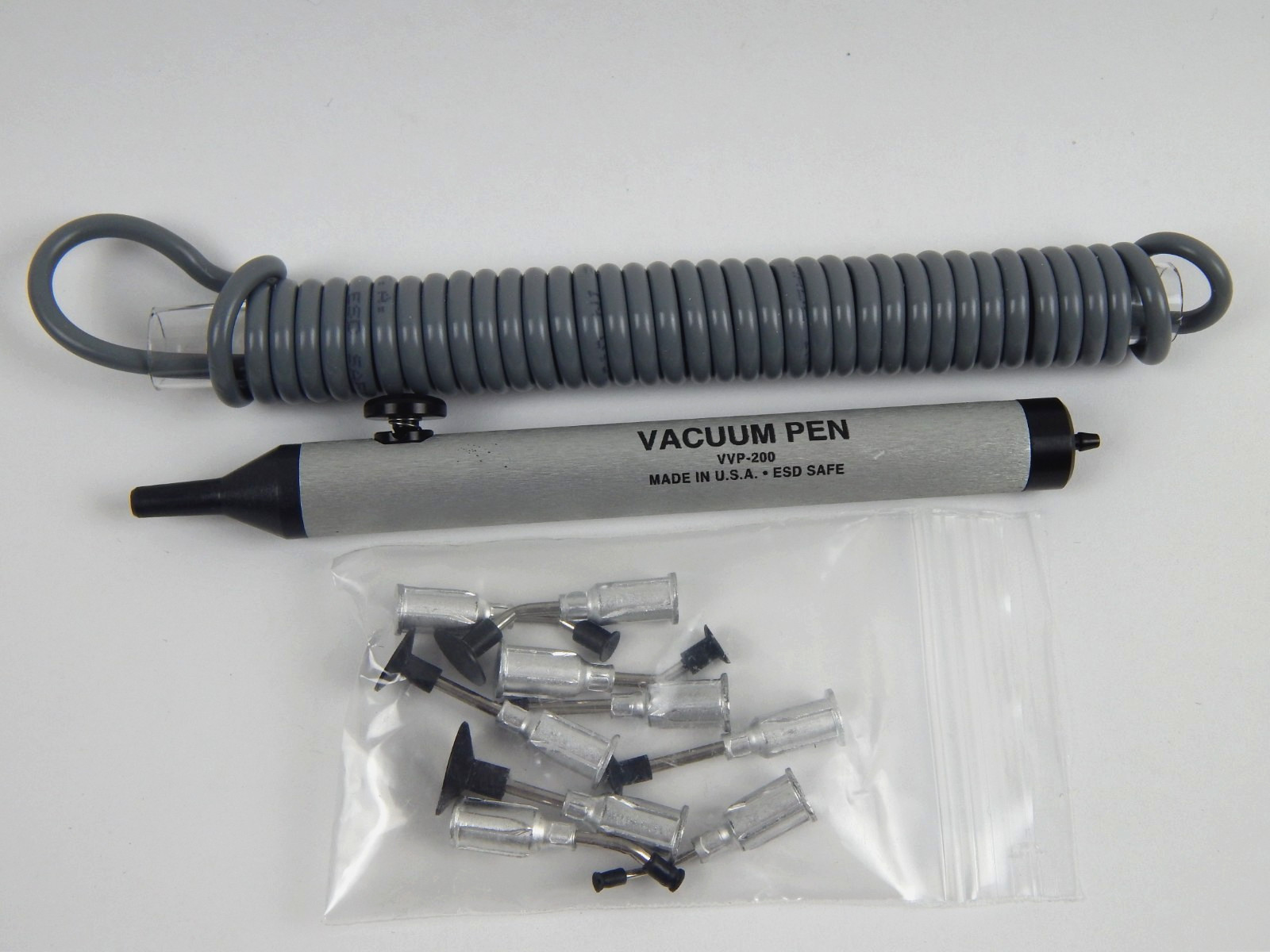 Virtual Industries VVP-200 Vacuum Pen w/ Hose and 9 Tips UNUSED NOS NEW NO BOX