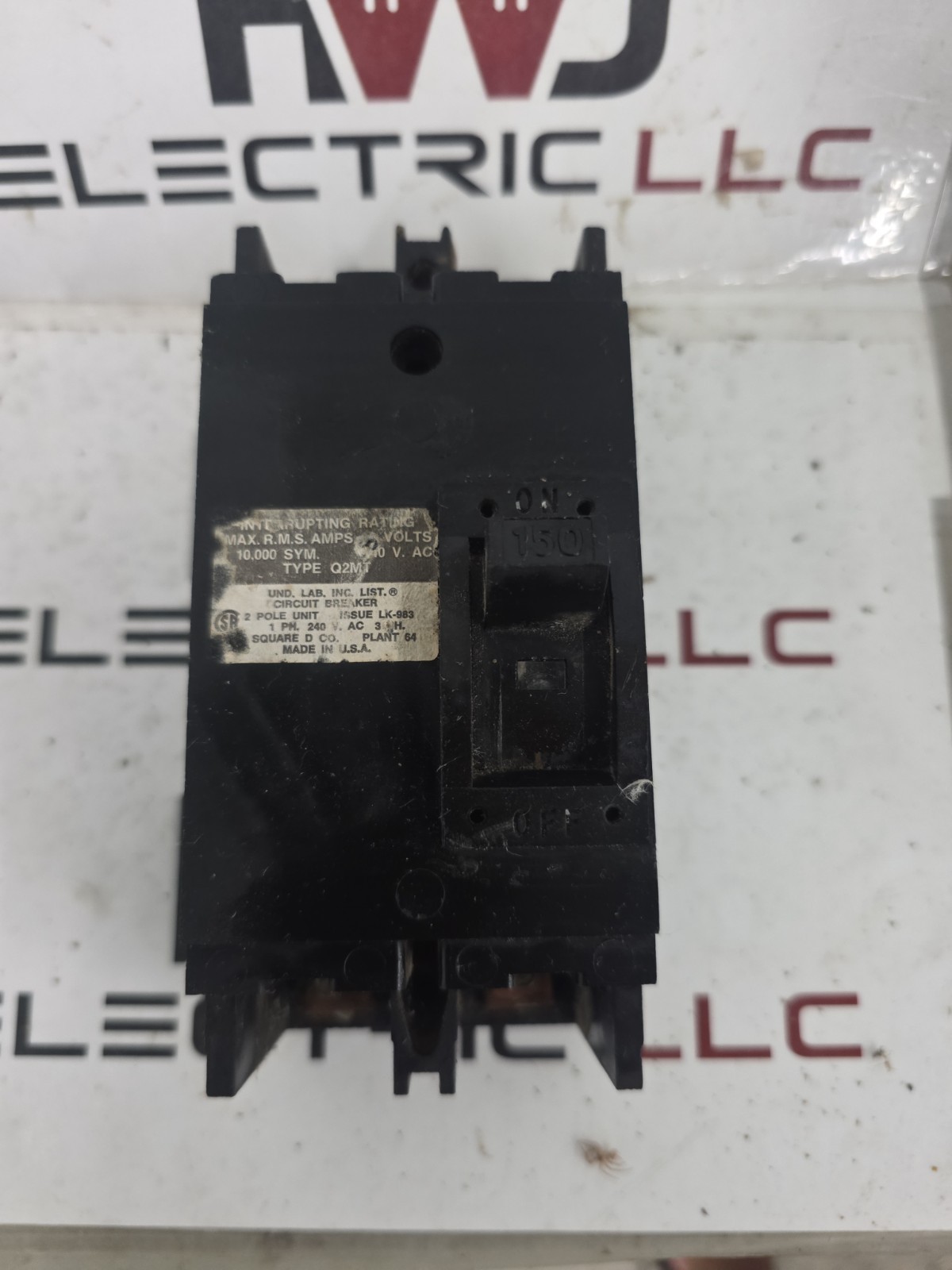 Square D Q2M2150MT 150 Amp 2 Pole Circuit Breaker Q2MT 150A 2P Fast Shipping
