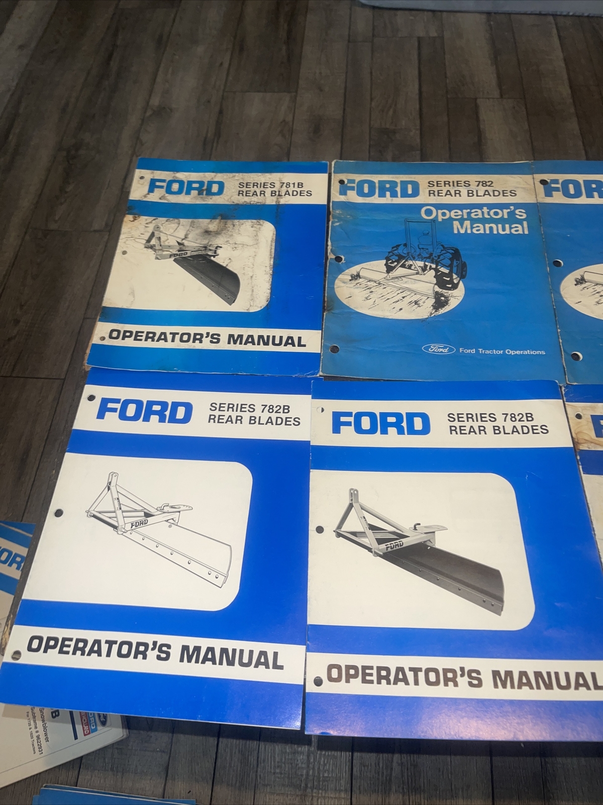 Lot Of 9 Ford rear blade operators manual Series 781b 782 782b 785