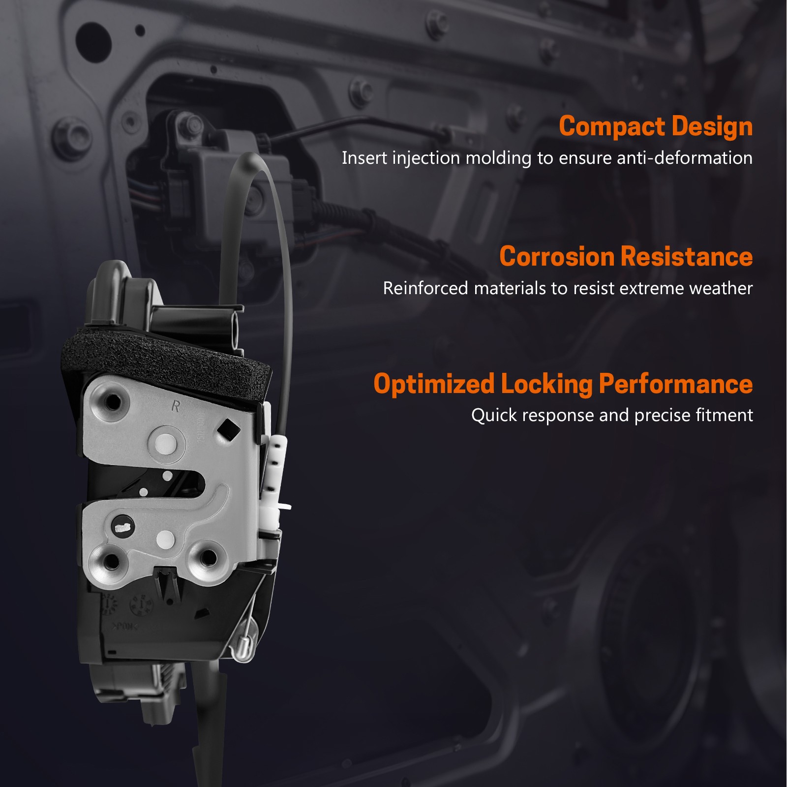 SINTLY Front Right Door Lock Actuator w/Intelligent Key for Nissan Rogue 937-992