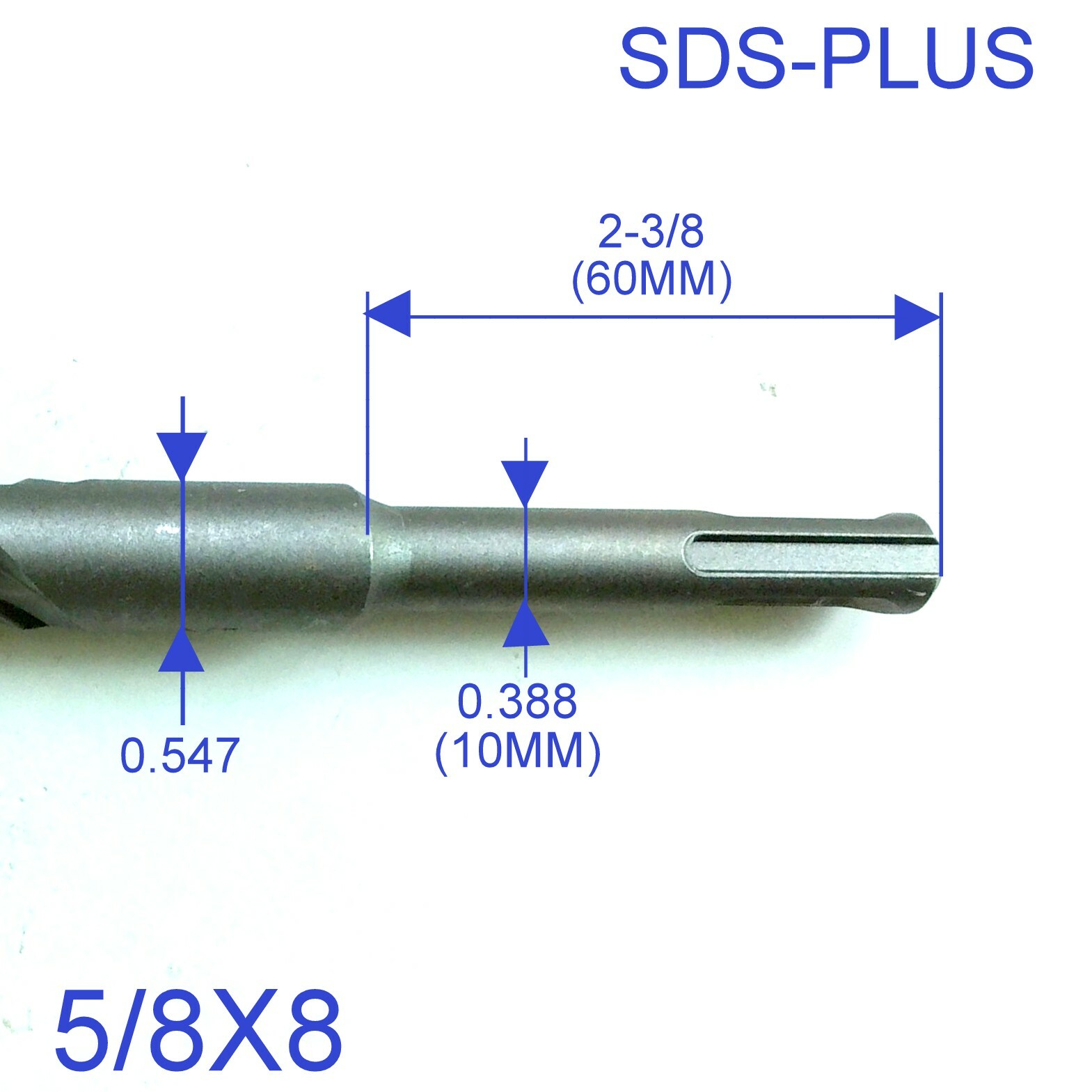 1 pc SDS Plus 5/8″x8″ or 5/8″x6″x8″ Concrete Masonry Hammer Drill Bit sct-888