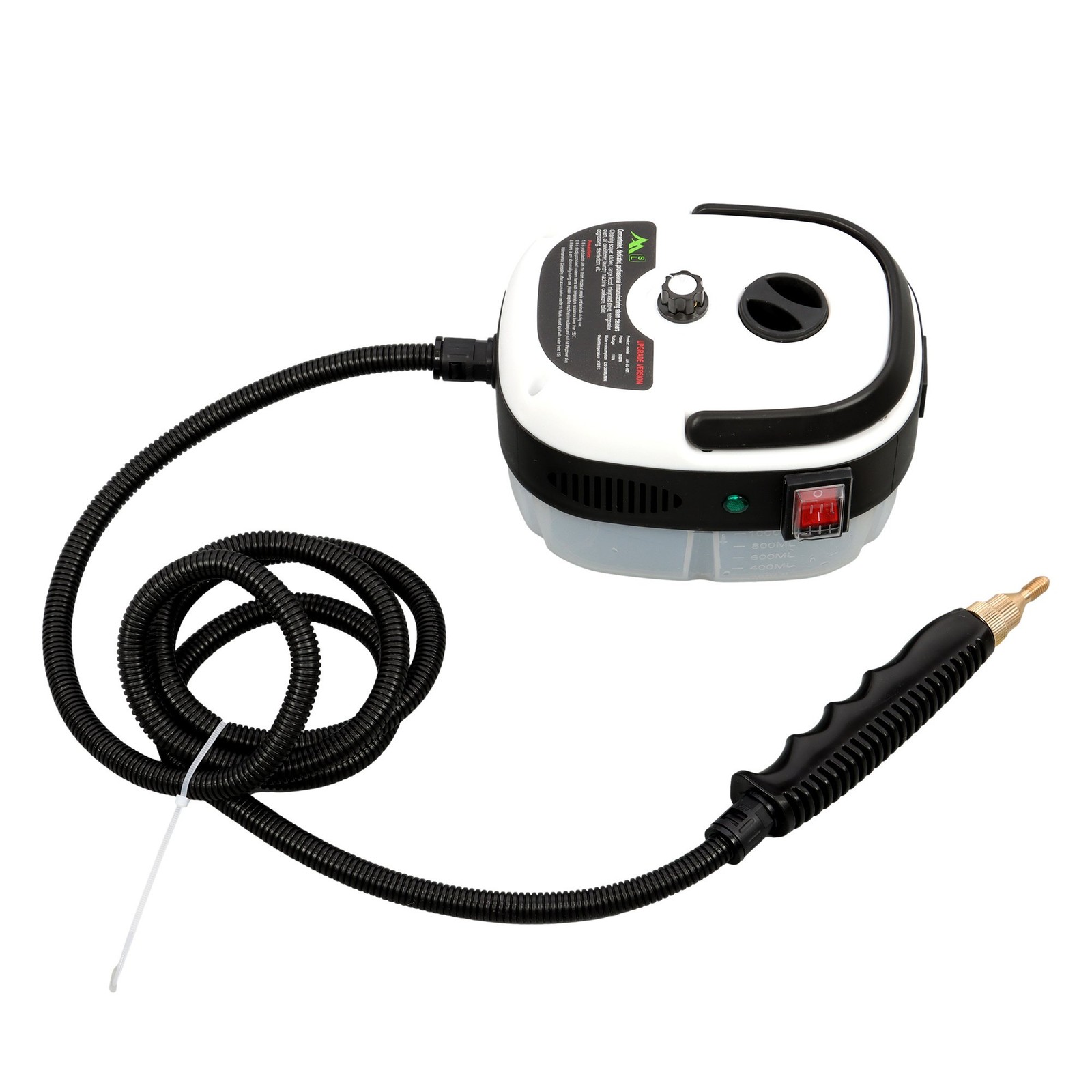 Heavy Pressure Steam Cleaner 2500W 1000ml Tank for Grill&Patio Furniture White