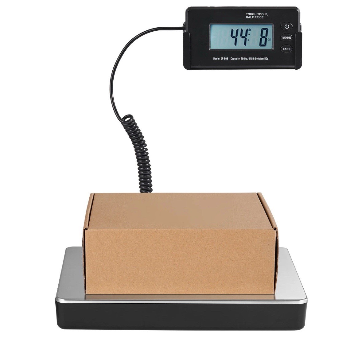 Shipping Scale Digital Postal Scale 440 lbs x 1.7 oz. AC/DC Package LCD Vevor