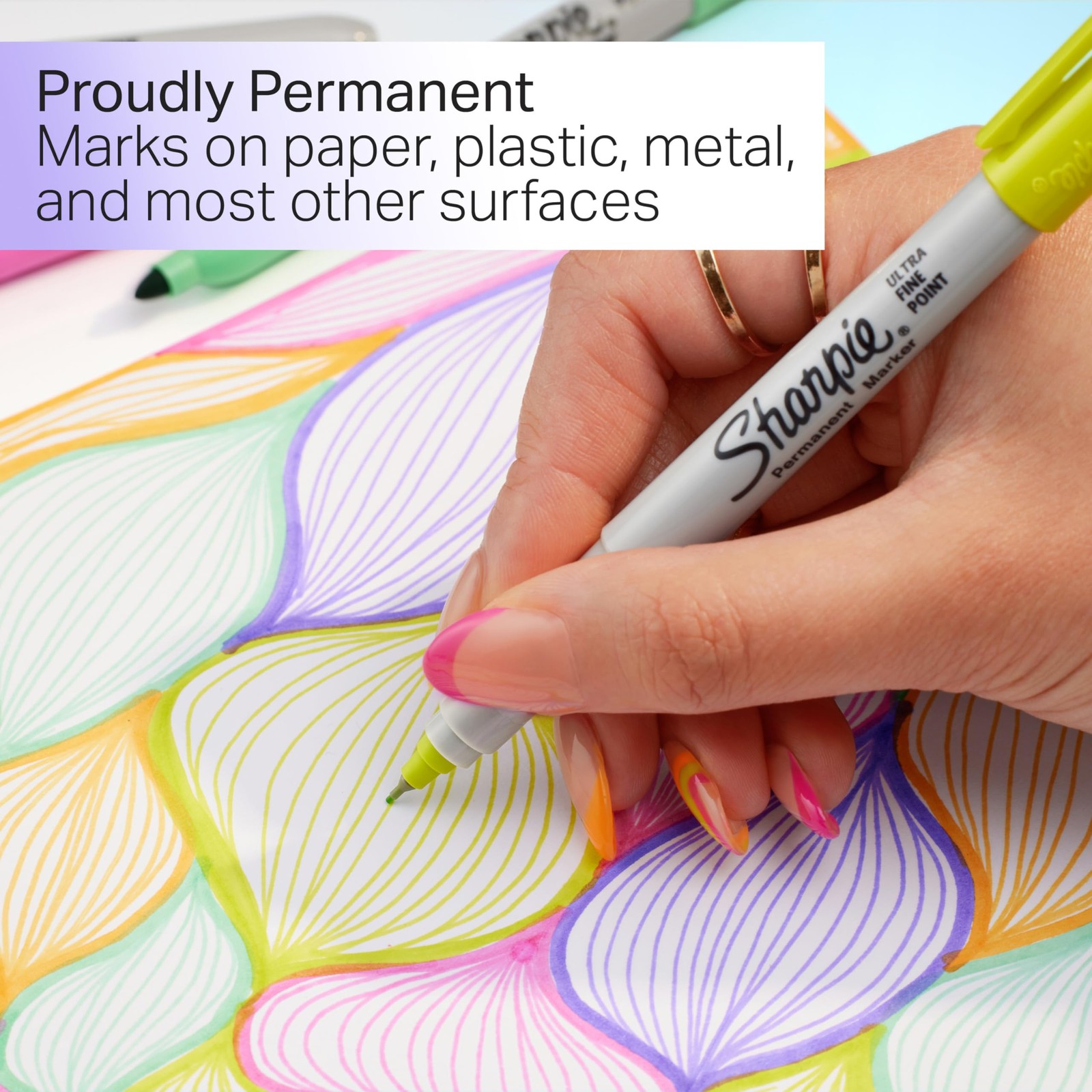 Sharpie Glam Pop Permanent Markers Ultra Fine Tip Marker Office Product