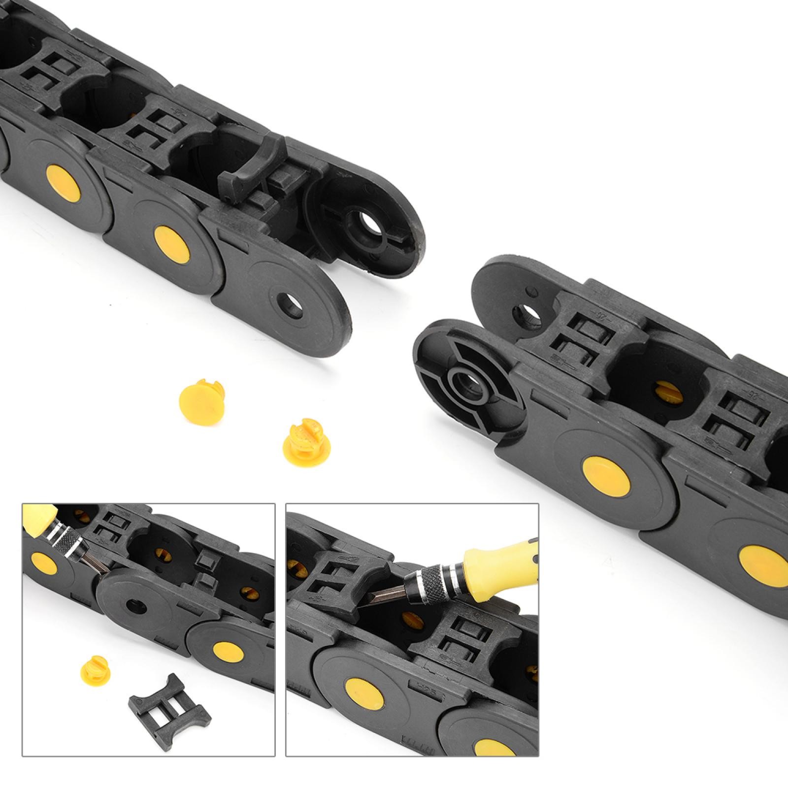 R55 39″x0.98″x0.98″ Open Type Cable Drag Chain Wire Carrier for CNC 3D Printer