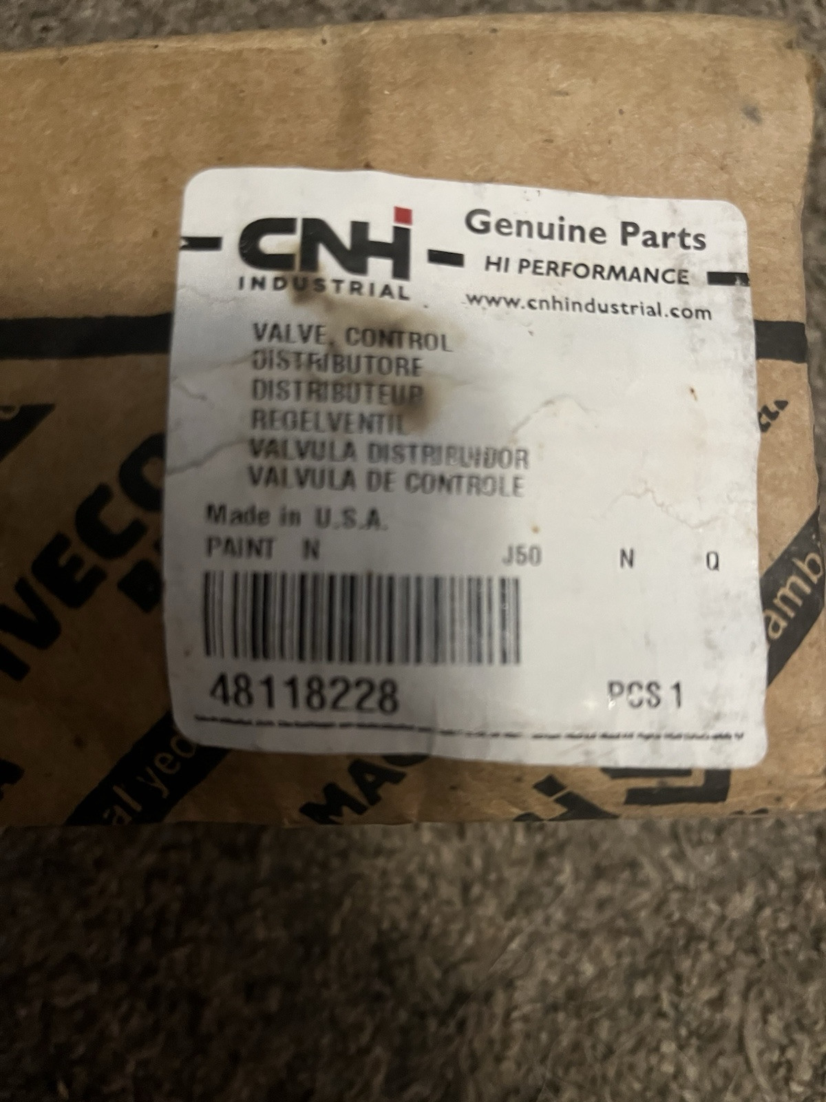 CNH 48118228 Valve