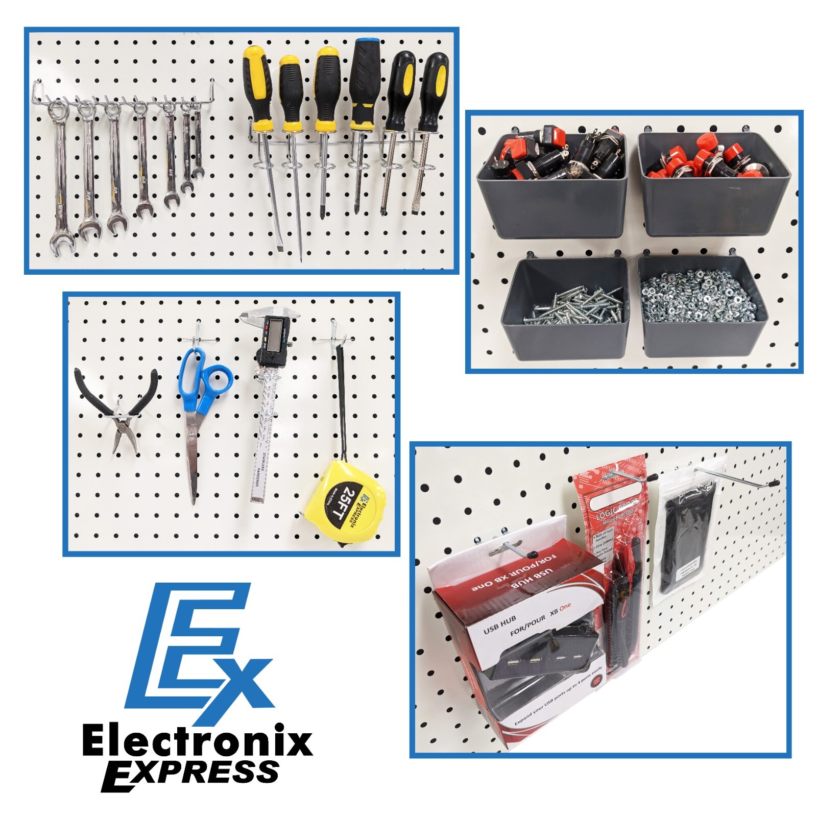 80 Piece Pegboard Hooks and Holders – Includes Straight, Curved, and Angled H…