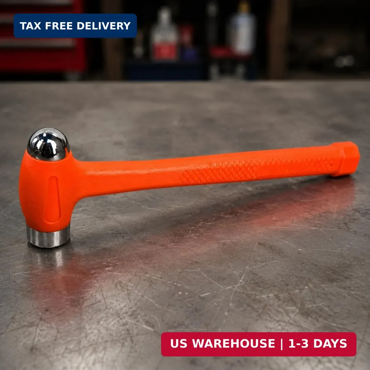 Stark USA 32oz Dead Blow Hammer Dual Head – 2-Pounds Ball Peen Blow Striking Bal