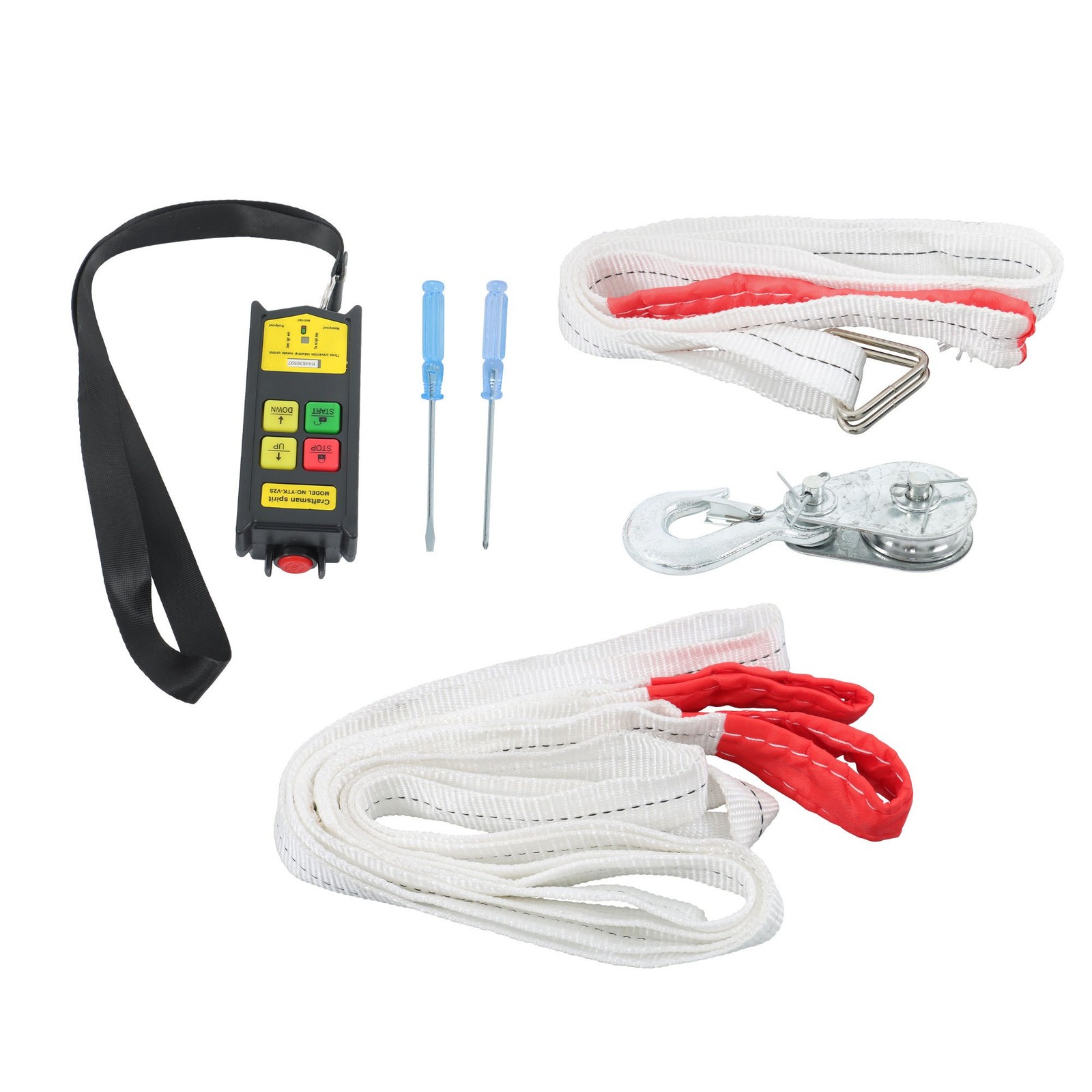 Mini Electric Hoist 1320lbs Crane Winch w/ Wireless Remote Control 1150W 110V