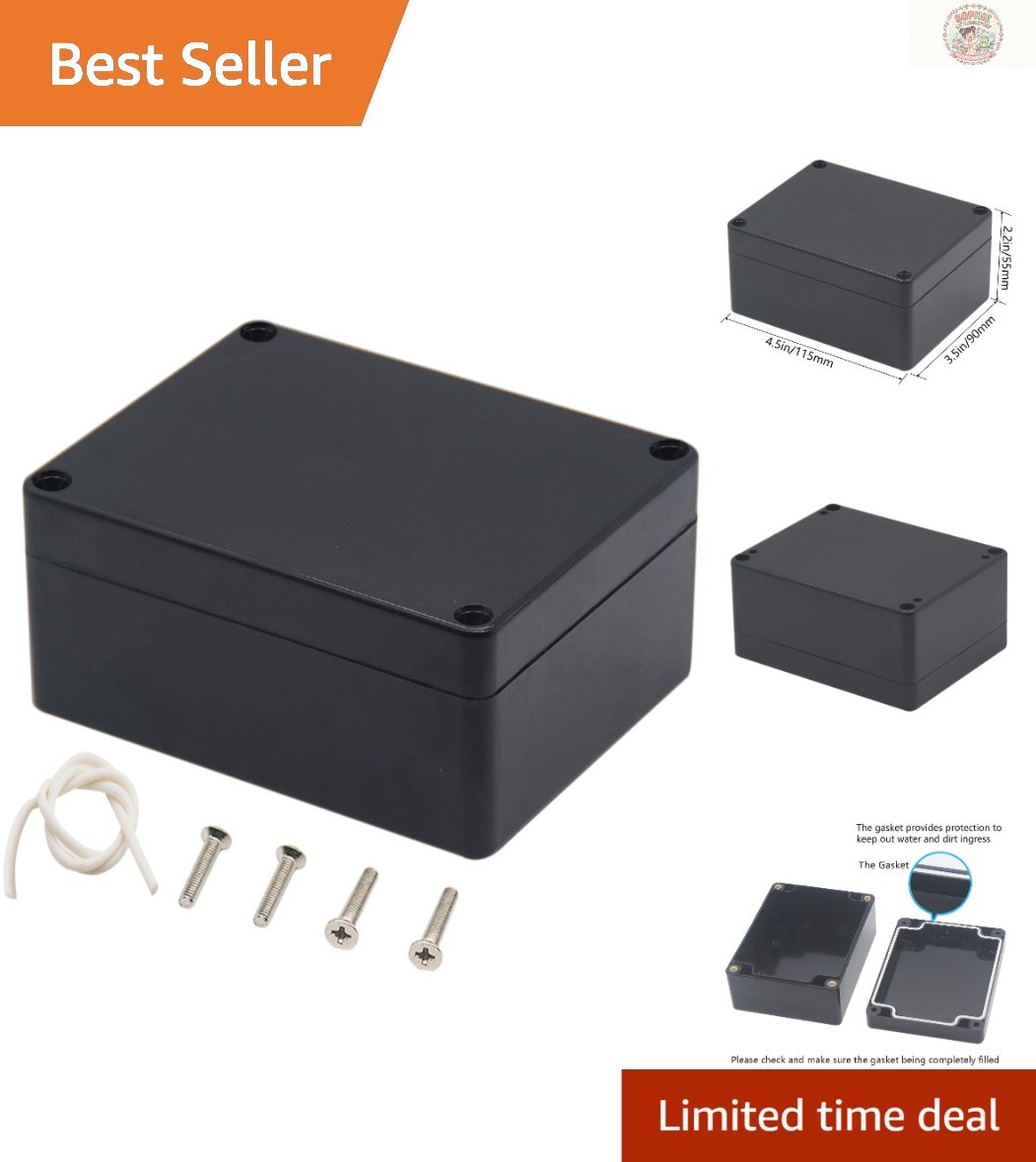 Waterproof Junction Box – Compact ABS Electrical Enclosure, 4.5×3.5×2.2 in