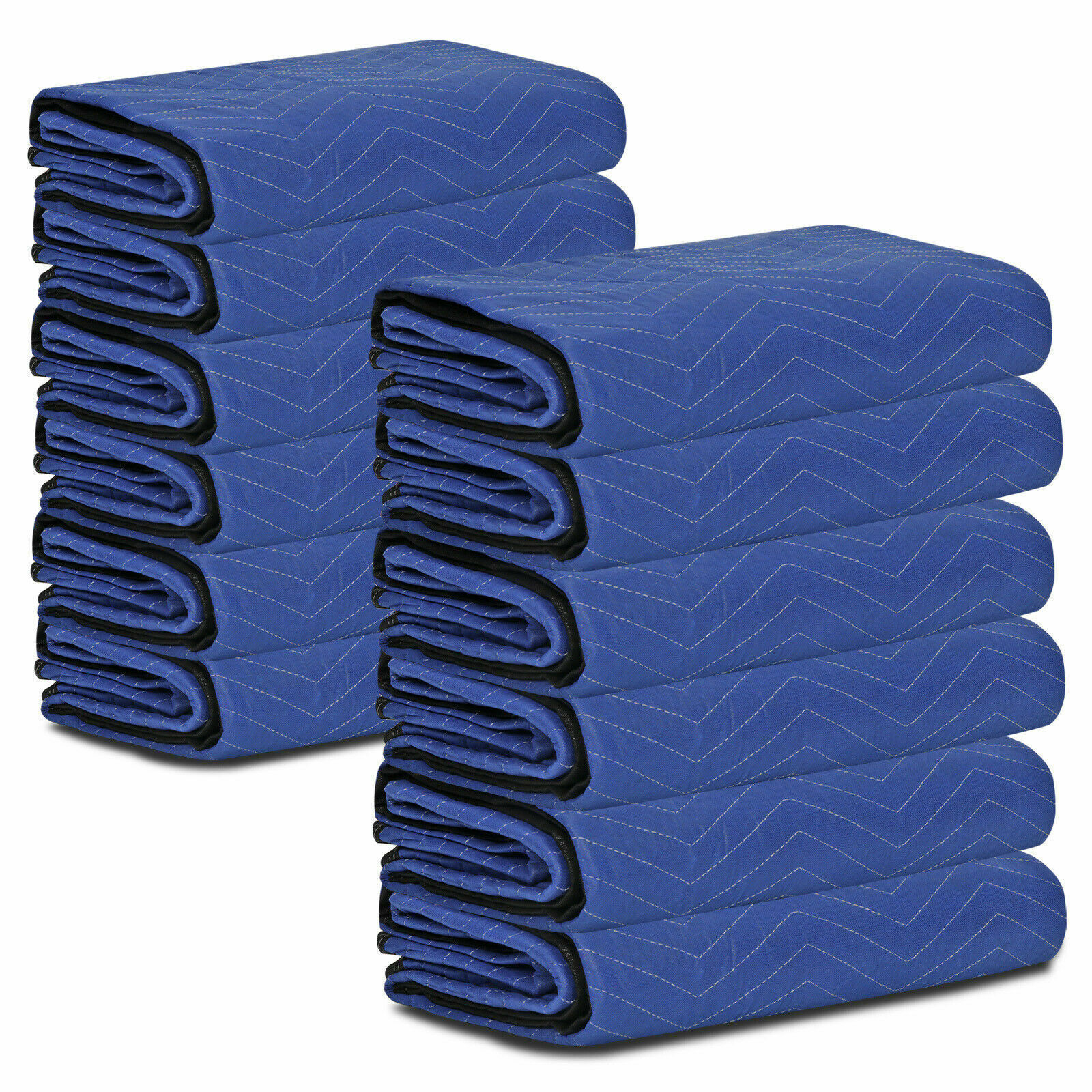 48 Pack Moving Blankets 80″ x 72″ (35 lb/dz) Quilted Shipping Furniture Pads