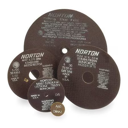 Norton Abrasives 66252938786 Abrasive Cut-Off Wheel, Type 1, 7 In Dia, 0.035 In