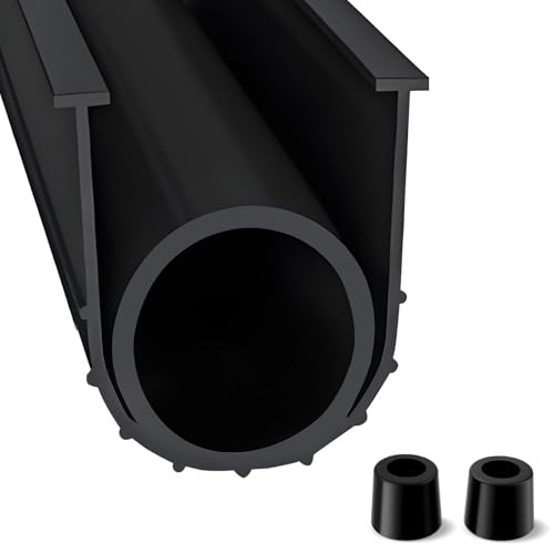 16.4 FT Universal Garage Door Bottom Seals, Weather Stripping Kit with U+O