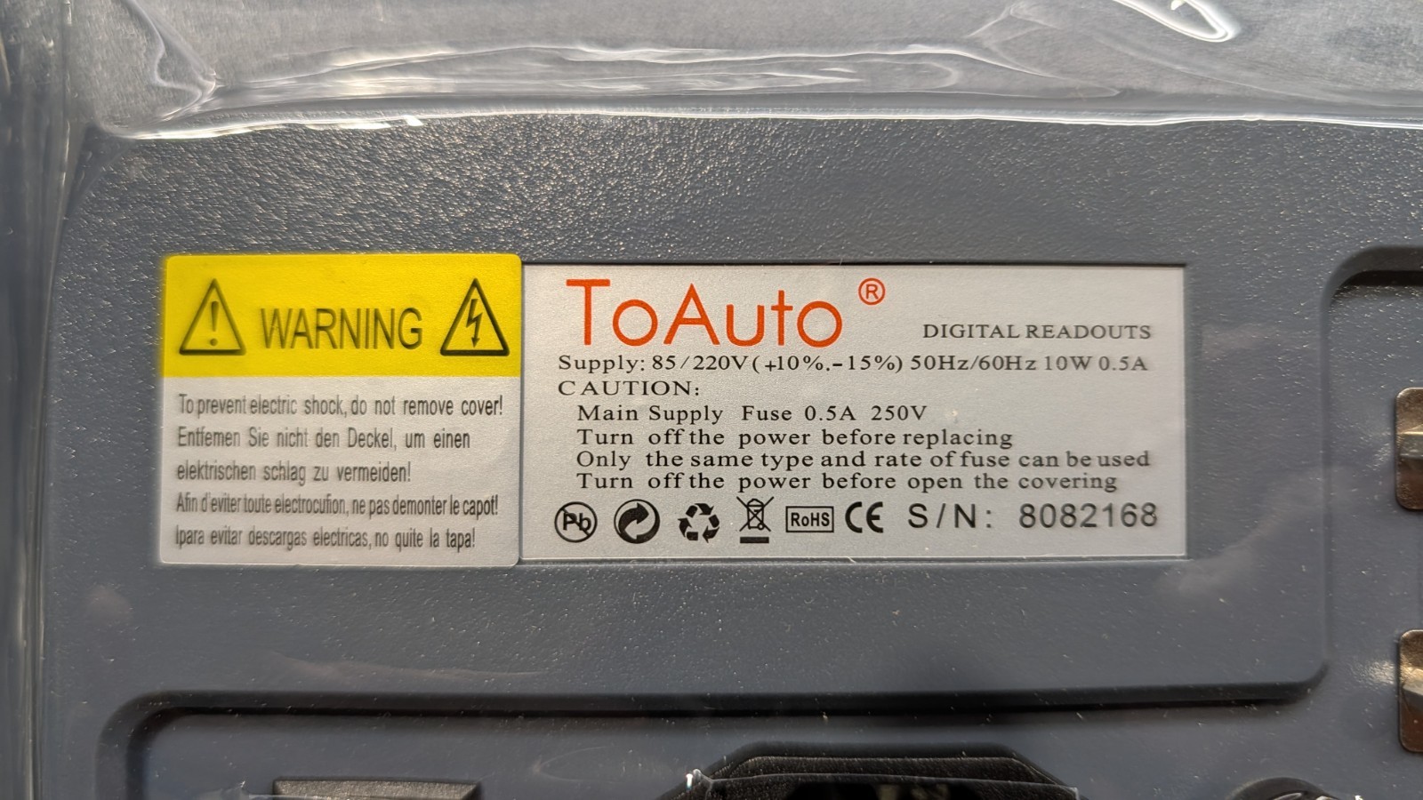 TOAUTO 3 Axis Digital Readout LCD Dispay Only – DRO-3VA
