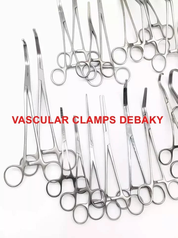 20 PCS SET VASCULAR CLAMPS SURGERY INSTRUMENTS DEBAKY SURGICAL INSTRUMENTS