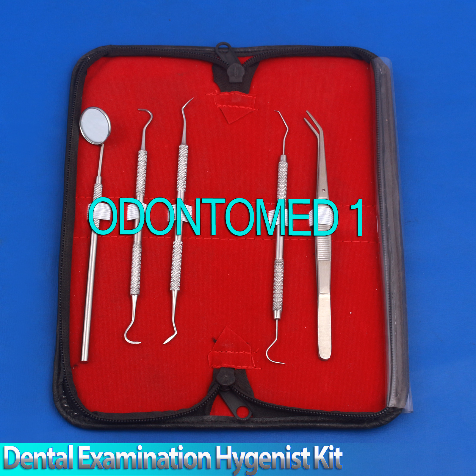 Student Dental Examination Hygenist Kit Probe Mirror Tweezers Scalar H6H7 KIT