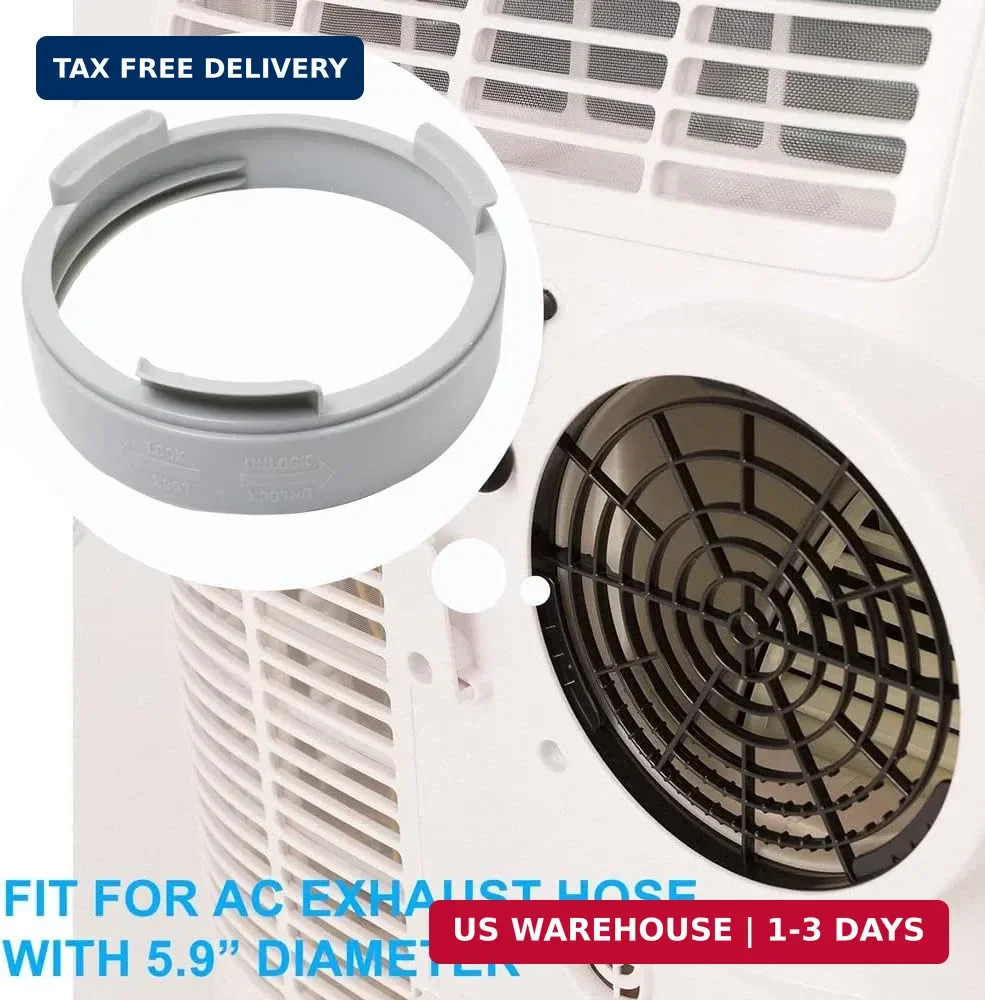 Portable Air Conditioner Exhaust Hose Coupler Window Adapter A/C Connector, 5.9