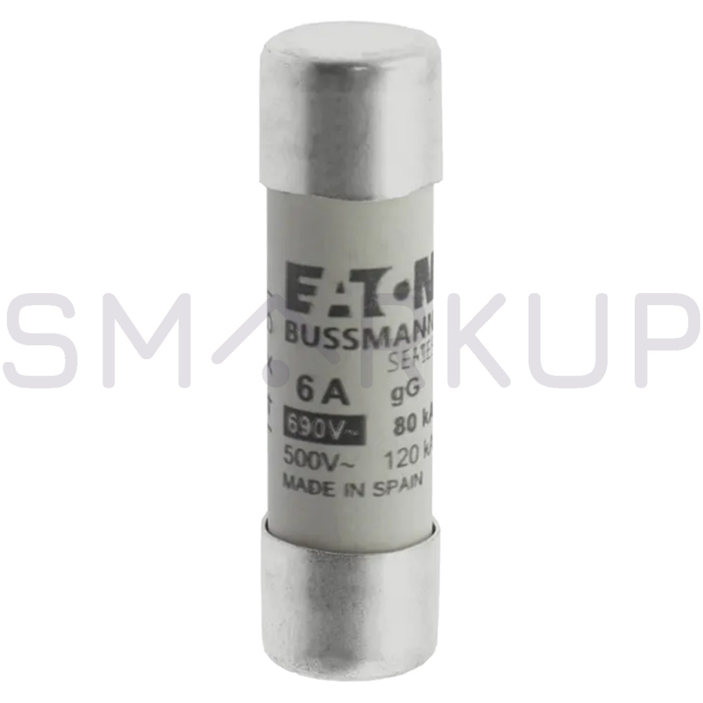 10PCS/New in Box BUSSMANN C14G6 Cylindrical Fuse 6A 690V