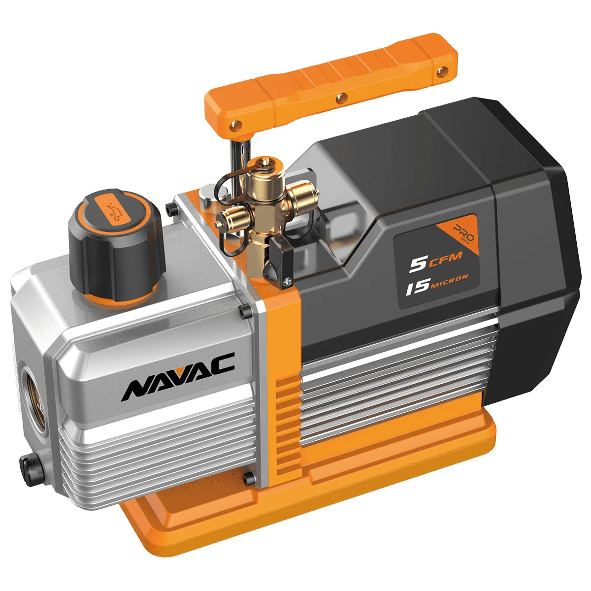 NAVAC NP5DP 5 CFM Vacuum Pump Dual-Stage AC 15 Micron A2L Compatible Kit