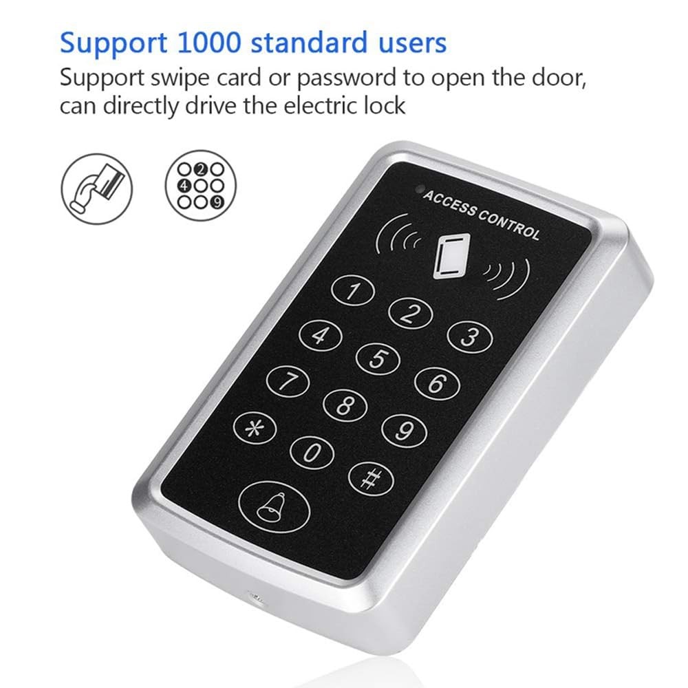 BSTUOKEY Door Access Control Keypad, Stand-Alone Password RFID Reader+5PCS…