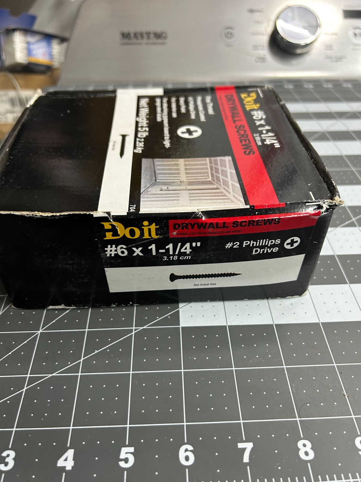 NOS 5-pounds LB Do It Best 1-3/8″ Drywall Cupped Head Nails Ring Shank Nail