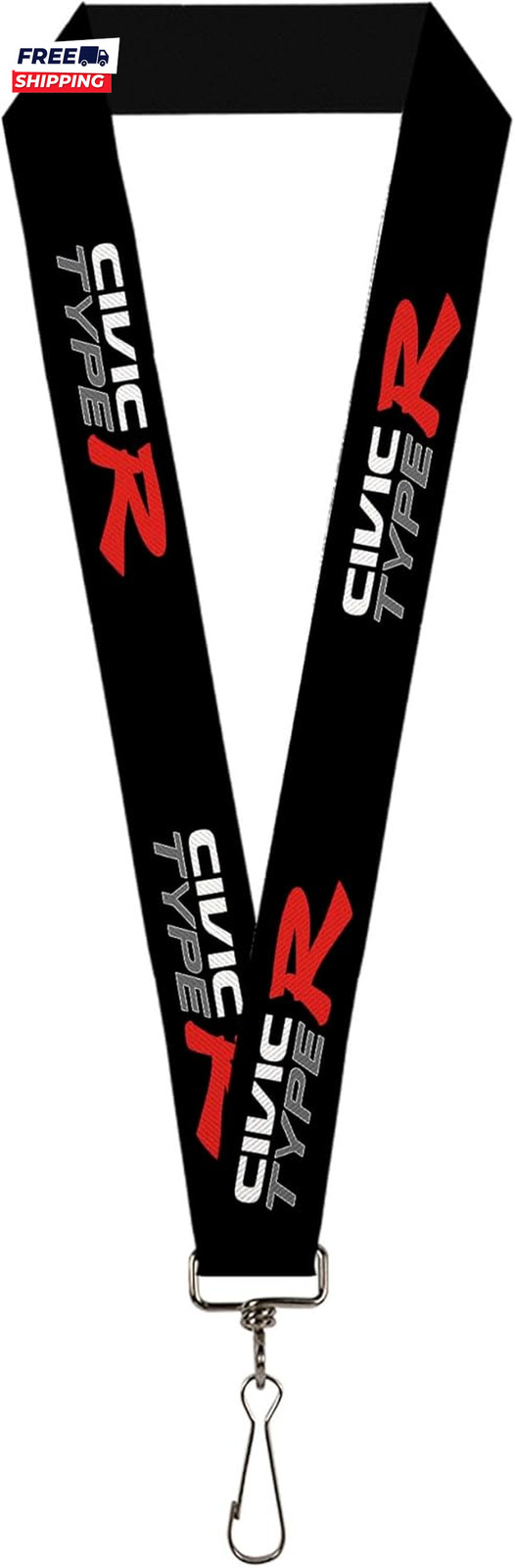 Honda Lanyard Civic Type R Black White Gray Red Elastic