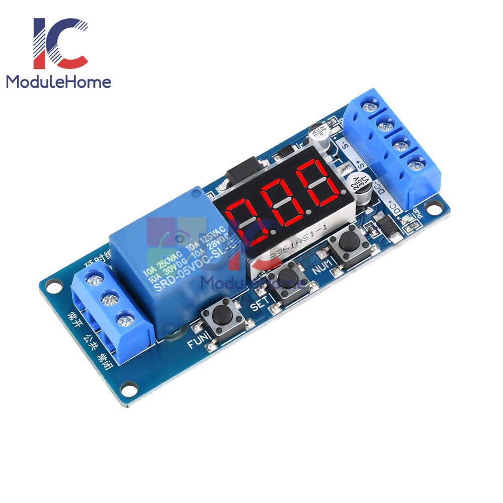 10A Time Relay Module Multi-function Digital Display Delay Start Relay Module