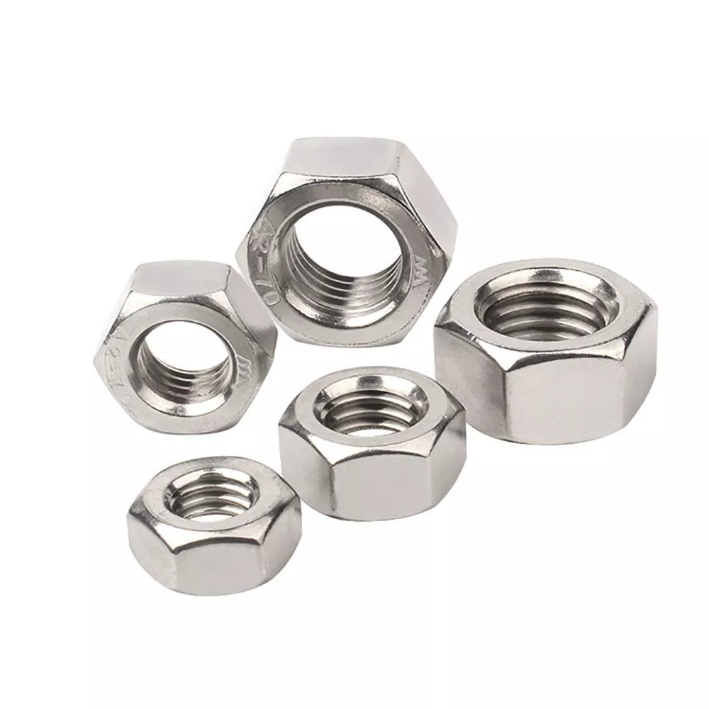 1-100pcs M 1 1.2 1.4~ M64 304 Stainless Steel Hexagon Full Nuts A2 Grade DIN 934