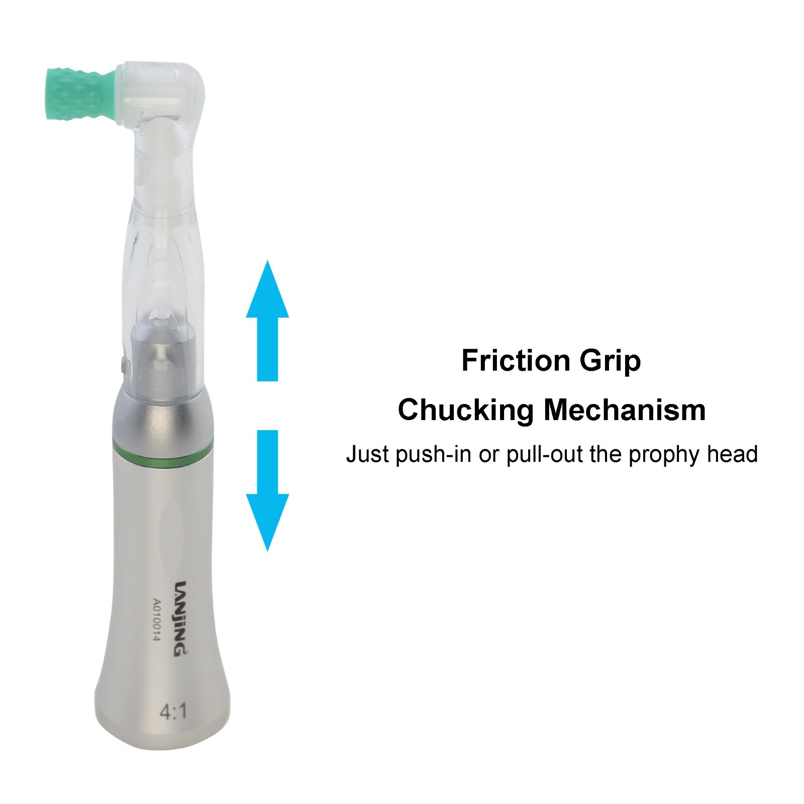 Dental Prophy Hygiene Handpiece 4:1 1:1 Straight Nose Cone Air Motor 4 Hole RDH