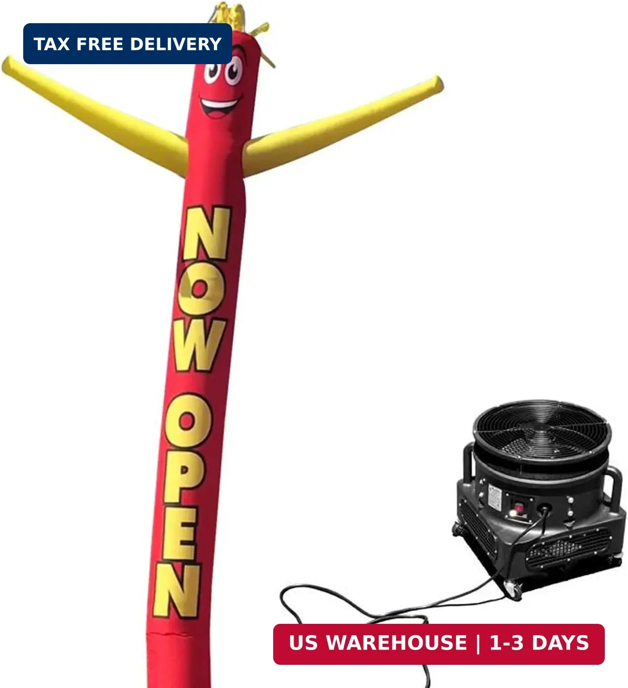 Now Open Advertising 18 Foot Tall Inflatable Tube Man Air Powered Waving Puppet,