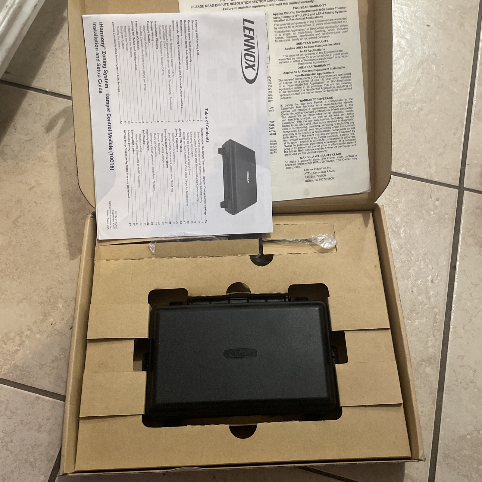 Lennox 10C16 – iHarmony Zoning Damper Control Module 103916-03 NEW