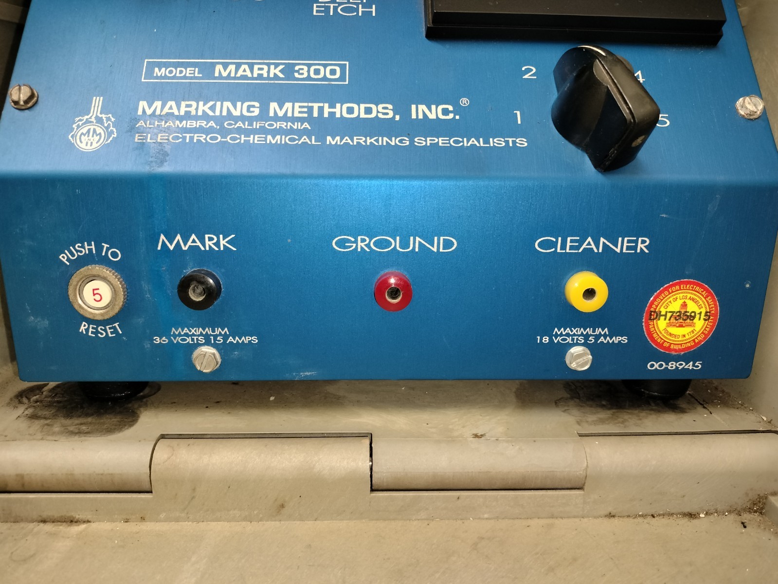 Marking Methods Inc Mark 300 Mark300 Electro Chemical Etching System w/ Case