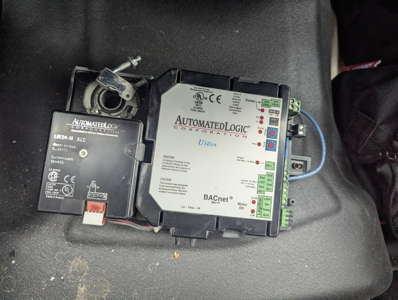 HVAC, U141V+ BACner MS/TP AIR CONTROLS , Used, automated logic