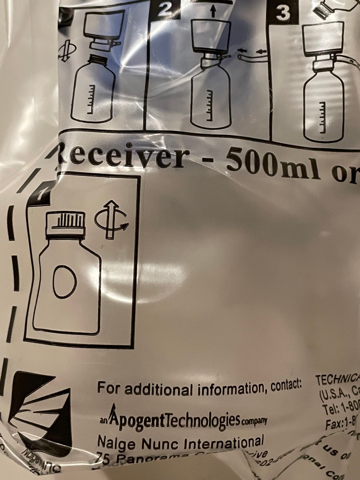 VACUUM FILTERS – Nalgene 0.2μm PES Membrane 250mL – MIXED LOT of 12