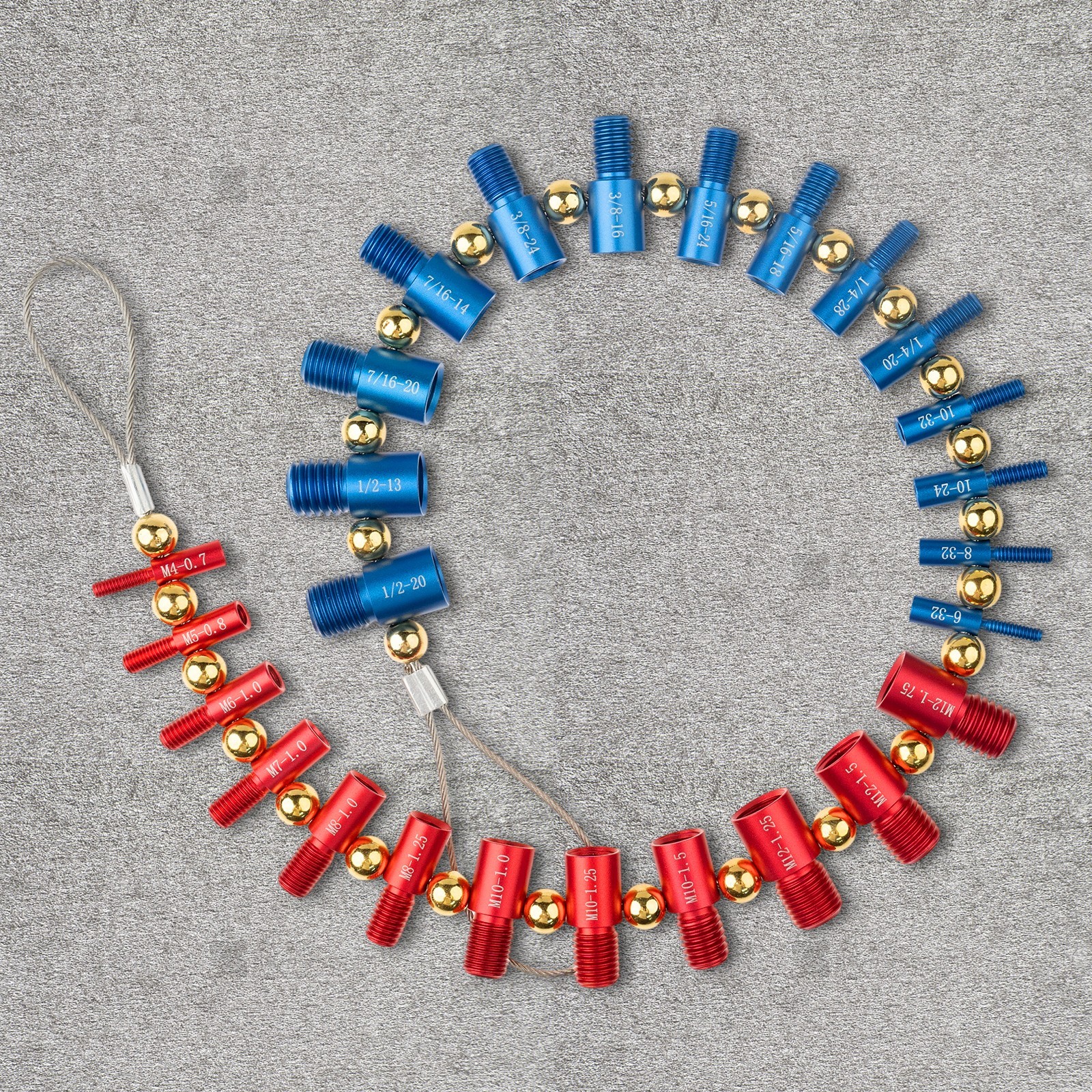 Nut and Bolt Thread Checker Inch & Metric Thread Gauge Nut and Bolt Size Gauge N