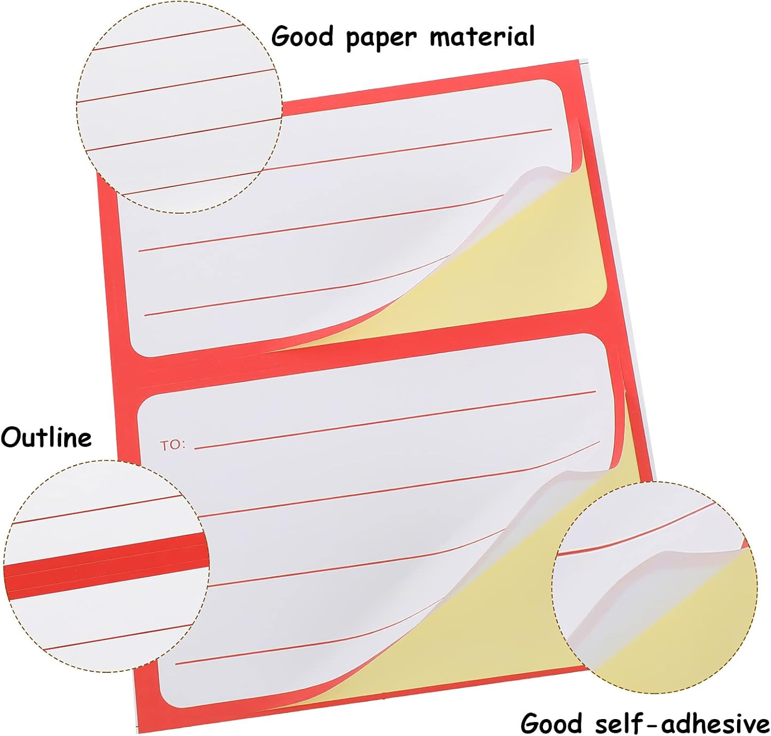 50 Sheets/100 Pcs to from Return Address Mailing Labels Mail Shipping Label, Pos