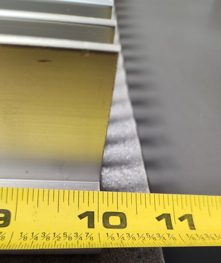 Large Aluminum Heat Sink 10″ x 10″ x 2 1/8″ 6+ LBS