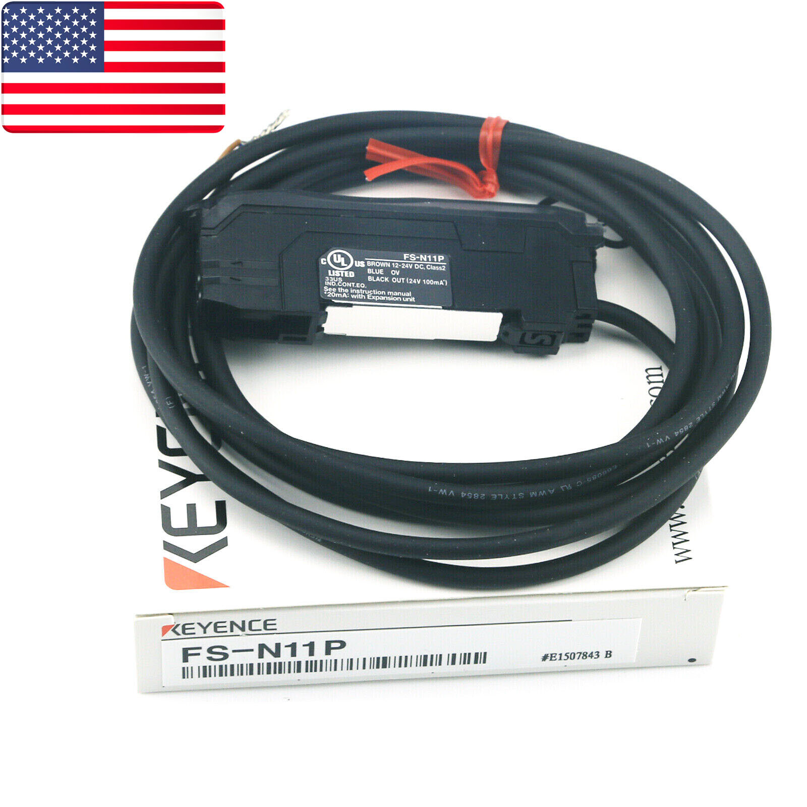 ONE NEW KEYENCE FS-N11P FS-N11P Digital Fiber Optic Sensor Amplifier – US Stock