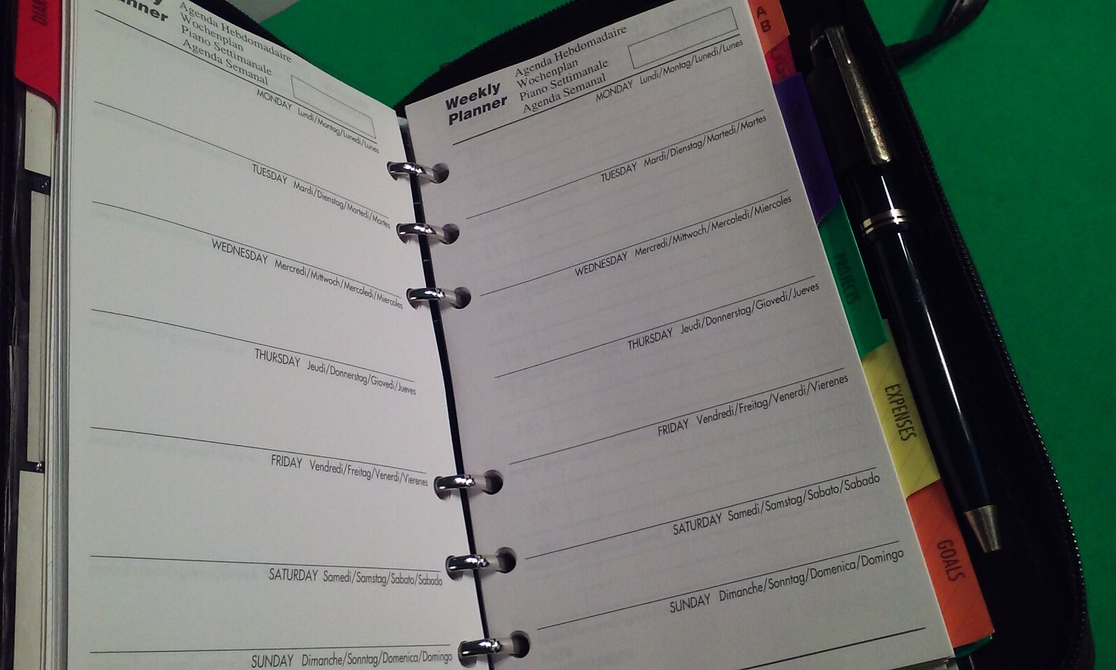 Fansquare Business Agenda Business Planner Organizer Purse-Like many Sections