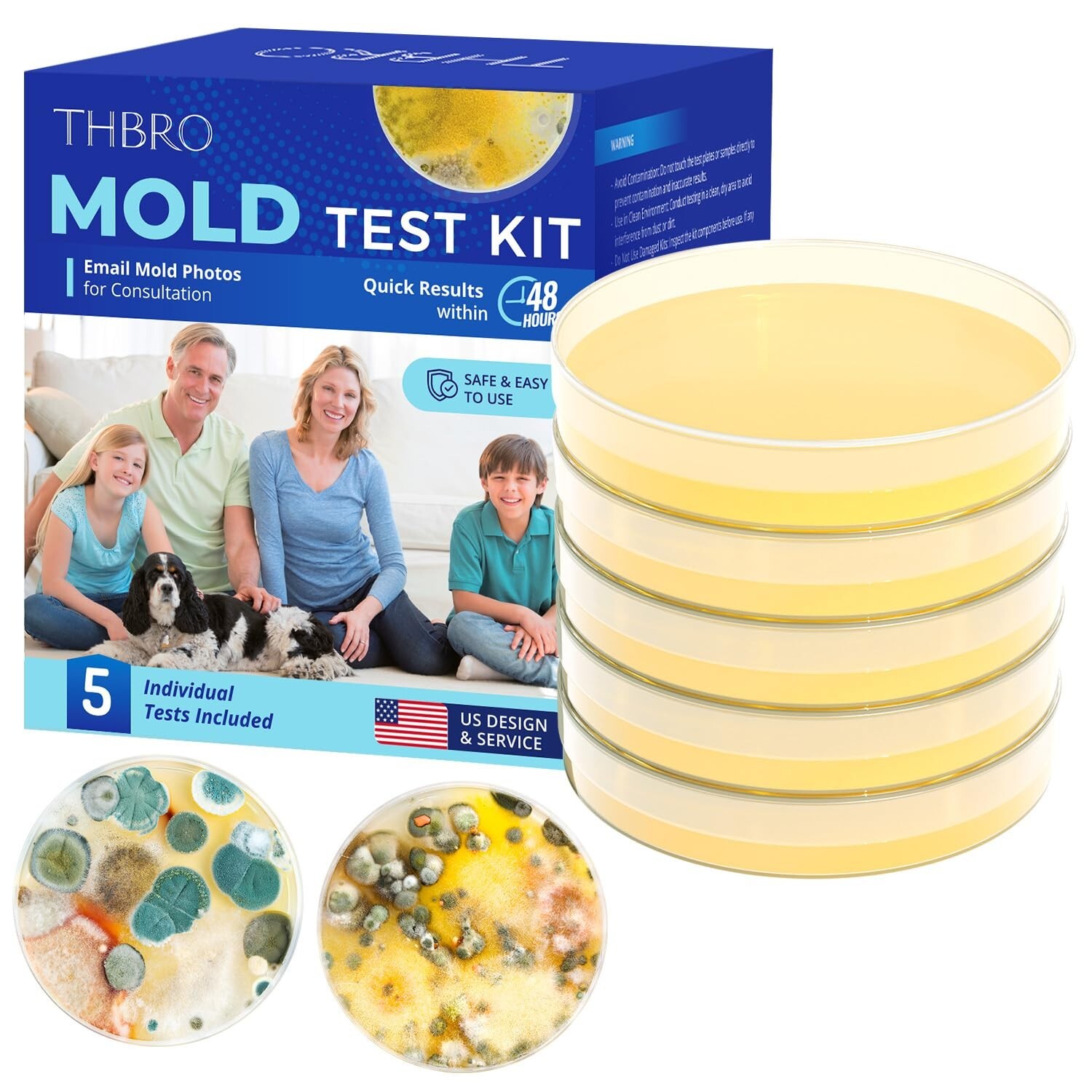Mold Test Kit for Home Air: DIY Mold Detector with 5 Simple Detection Tests -…
