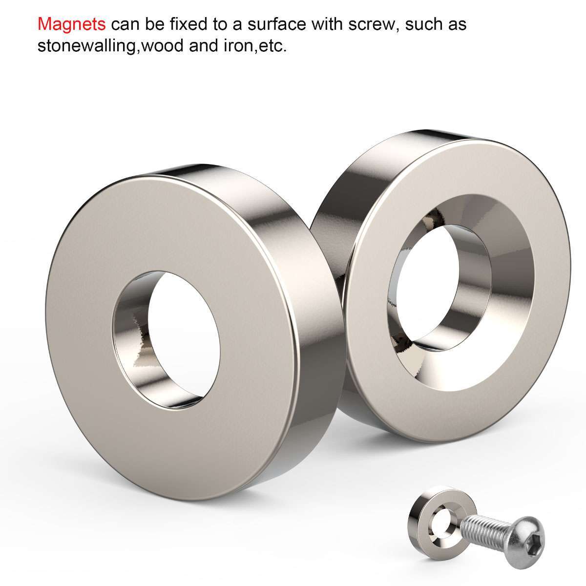 5~100Pcs Strong Countersunk Ring Magnets 12 x 3mm Rare Earth Neodymium 4mm Hole