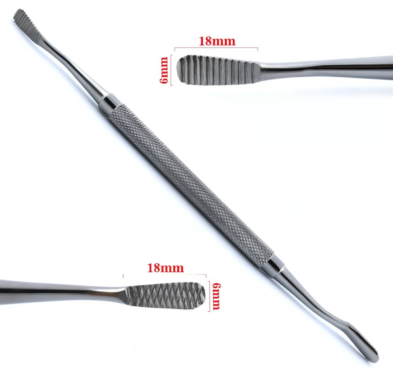 5 Dental Bone File Miller Filler Cross-Cut-Straight Shaping CE