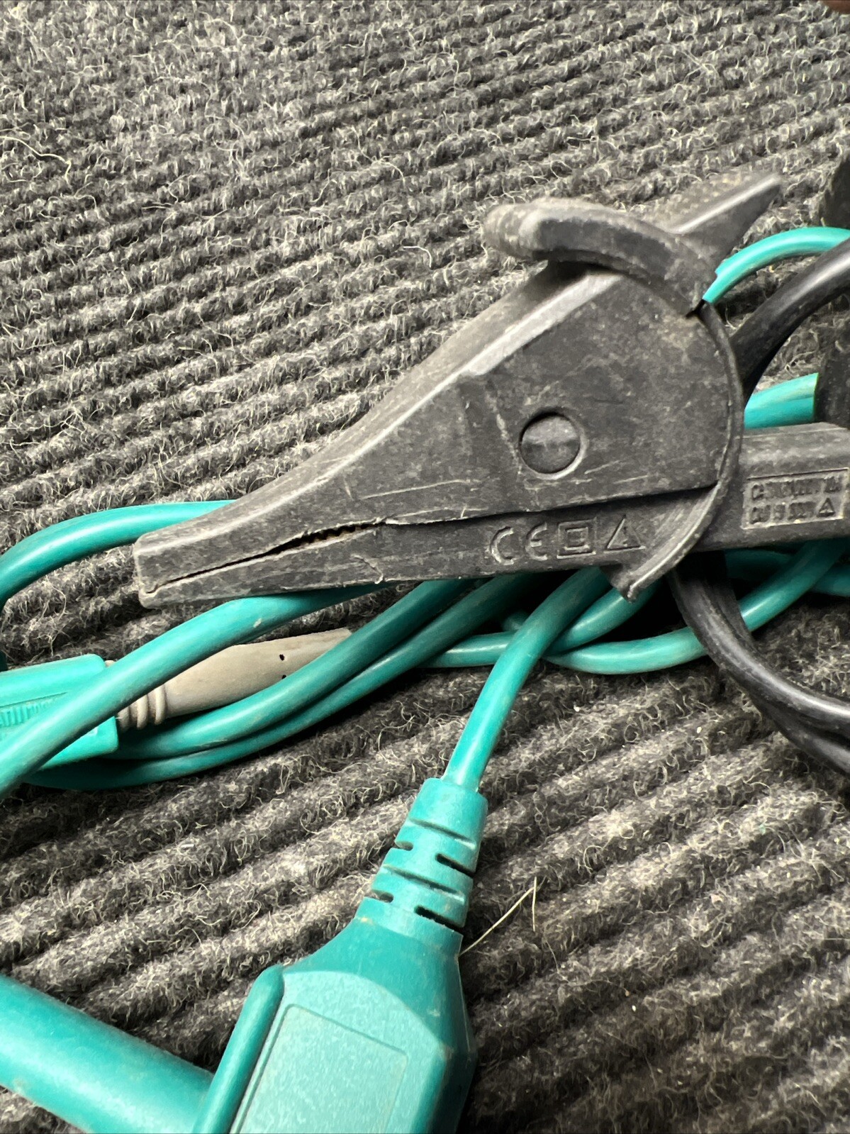 Used Lot of 2 Test Lead Cables, CAT IV 600V, CAT III 1000V 4.5Ft