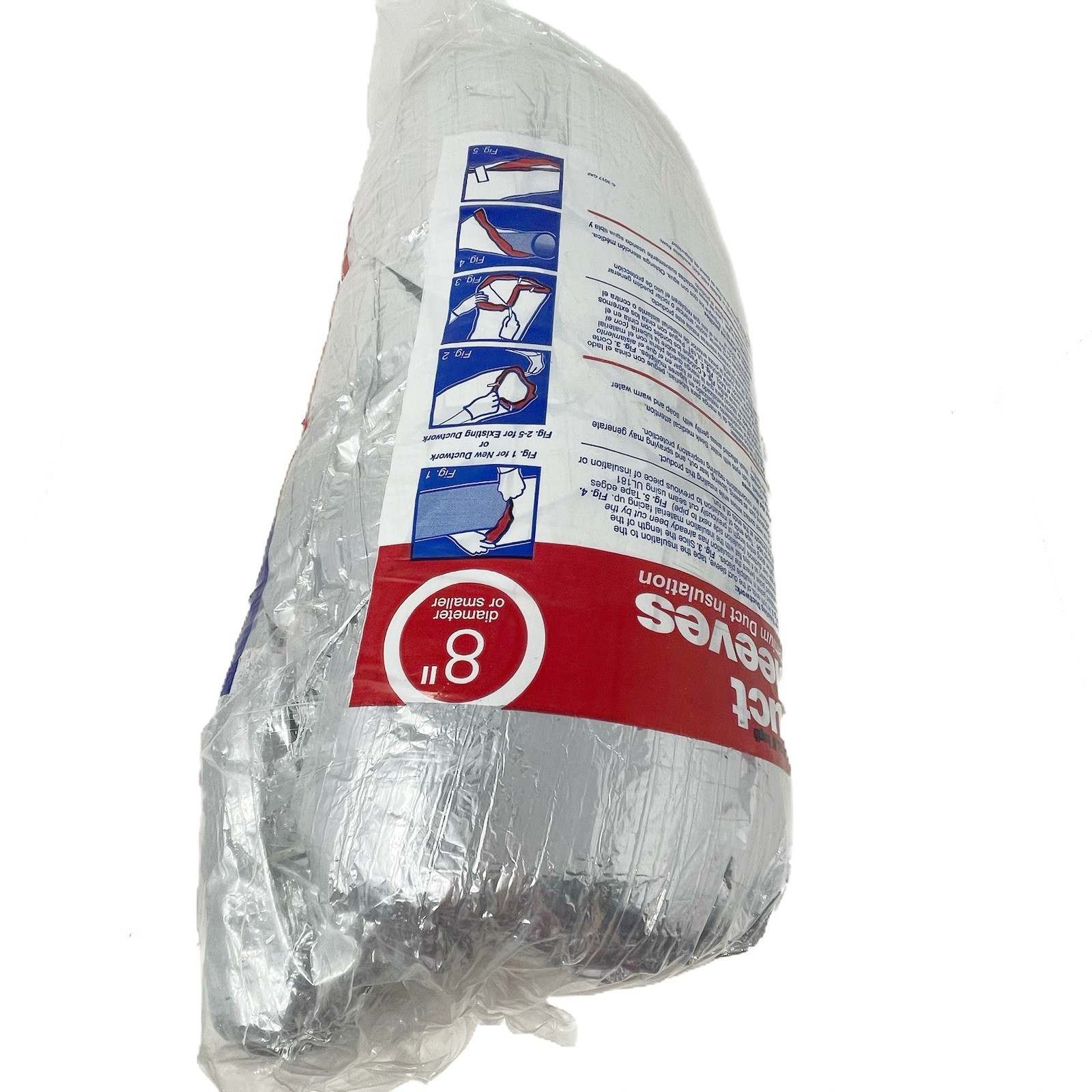Master Flow 8 in. Dia R-8 Ductwork Insulation Sleeve