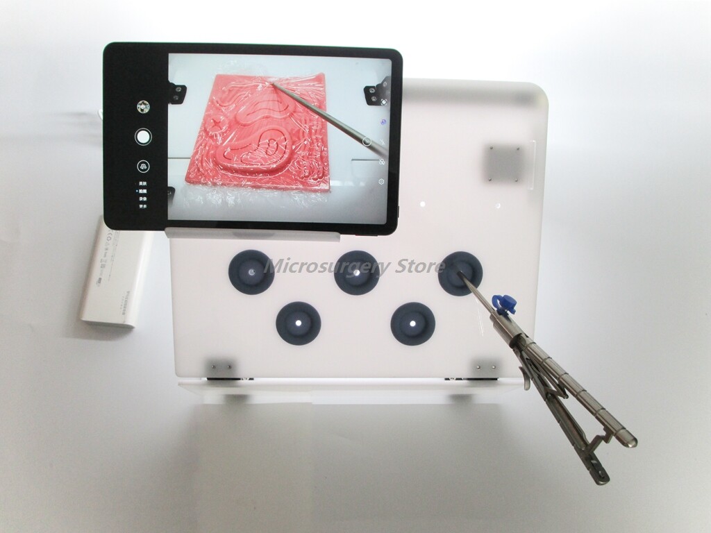 Surgery Practicing Laparoscopic Training Box with HD camera and Training Pads