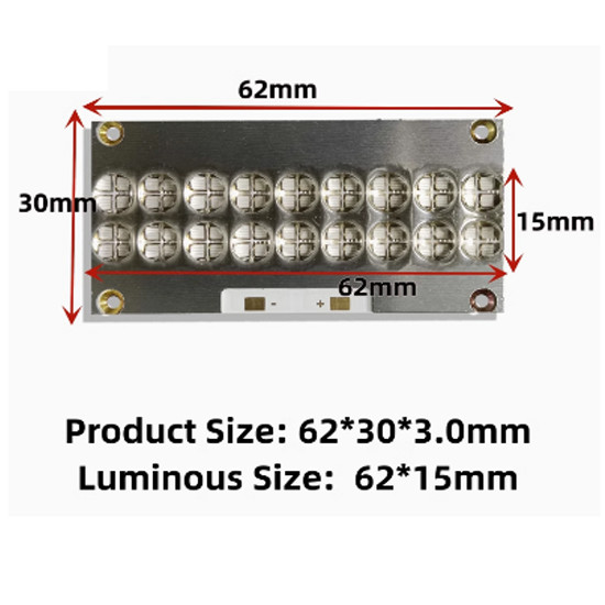 High Power 180W UV Curing Lamp COB LEDs 365nm 395nm 405nm LED Module Chip Bulb