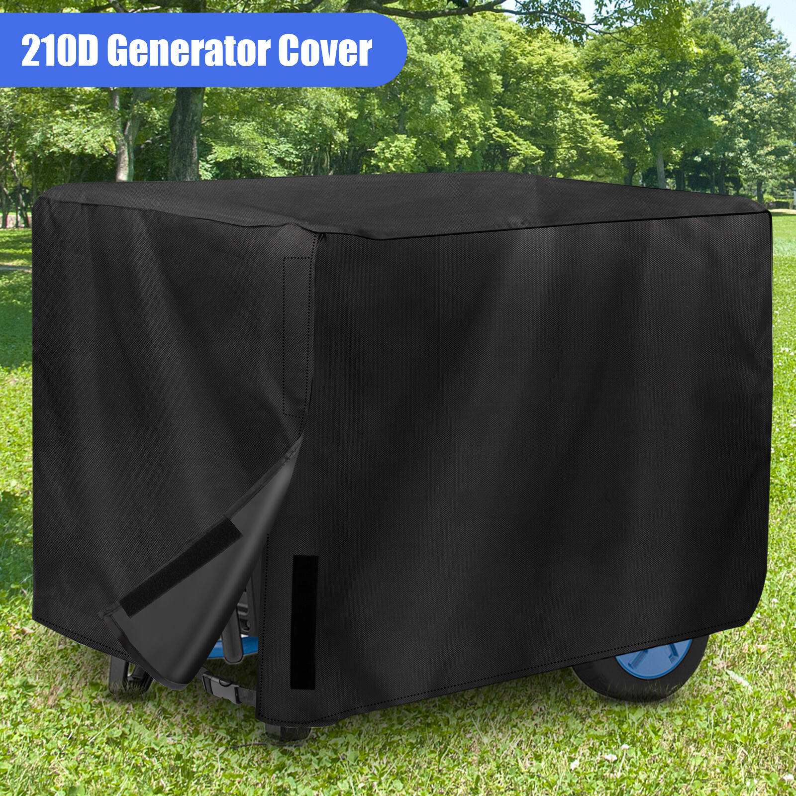 Heavy Duty Universal Generator Cover 210D Waterproof 20*20*26″ For 5000-10000W